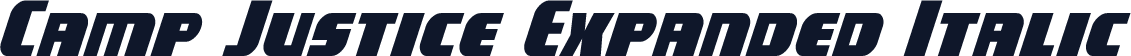 Camp Justice Expanded Italic