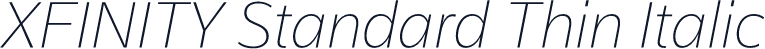 XFINITY Standard Thin Italic