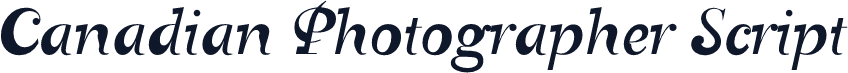 Canadian Photographer Script