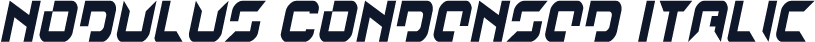 Nodulus Condensed Italic