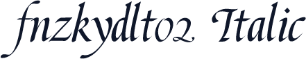 fnzkydlt02 Italic