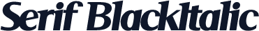 Serif BlackItalic