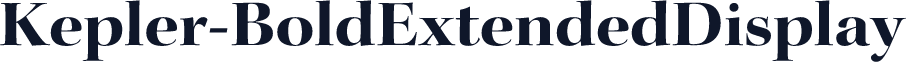 Kepler-BoldExtendedDisplay