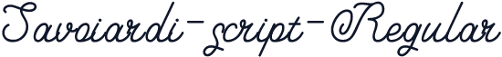 Savoiardi-script-Regular
