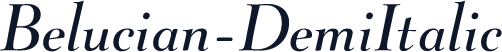 Belucian-DemiItalic