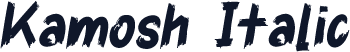Kamosh Italic