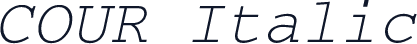 COUR Italic
