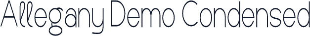 Allegany Demo Condensed