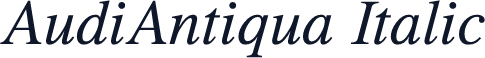 AudiAntiqua Italic