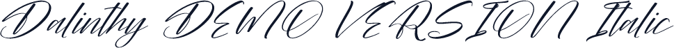 Dalinthy DEMO VERSION Italic