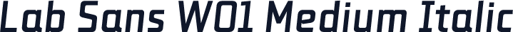 Lab Sans W01 Medium Italic