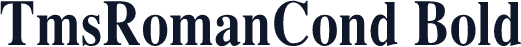TmsRomanCond Bold