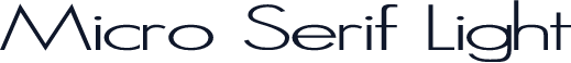 Micro Serif Light