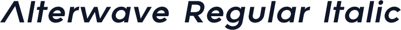 Alterwave Regular Italic