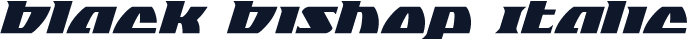 Black Bishop Italic