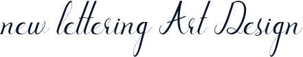 new lettering Art Design