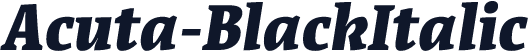 Acuta-BlackItalic