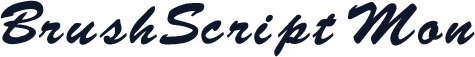 BrushScript Mon