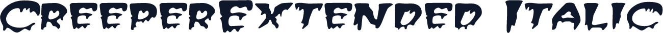 CreeperExtended Italic