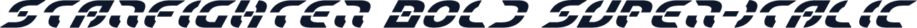 Starfighter Bold Super-Italic