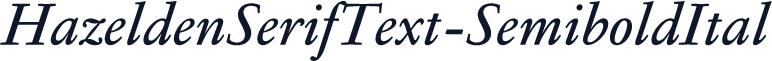 HazeldenSerifText-SemiboldItal