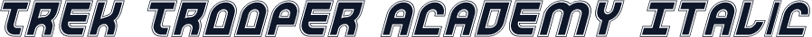 Trek Trooper Academy Italic