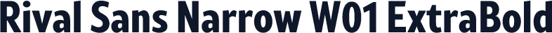Rival Sans Narrow W01 ExtraBold