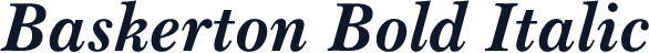Baskerton Bold Italic
