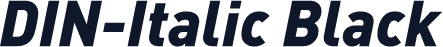 DIN-Italic Black