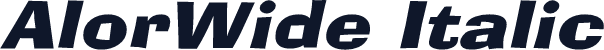 AlorWide Italic
