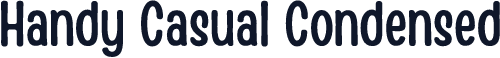 ☞Handy Casual Condensed