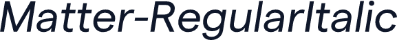 Matter-RegularItalic