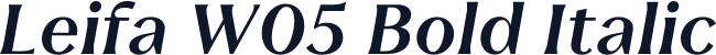 Leifa W05 Bold Italic