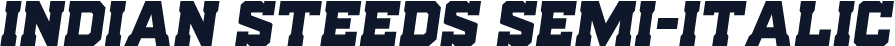 Indian Steeds Semi-Italic