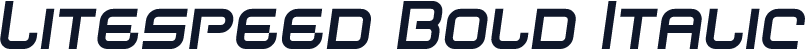Litespeed Bold Italic