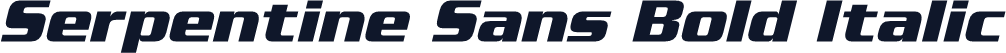 Serpentine Sans Bold Italic
