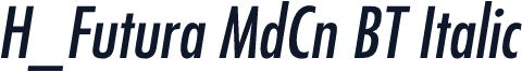H_Futura MdCn BT Italic