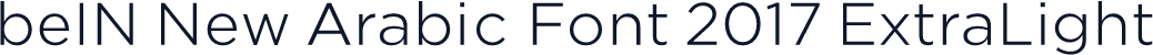 beIN New Arabic Font 2017 ExtraLight