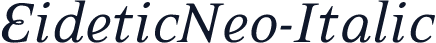 EideticNeo-Italic