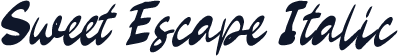 Sweet Escape Italic