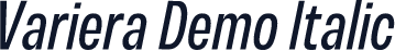 Variera Demo Italic