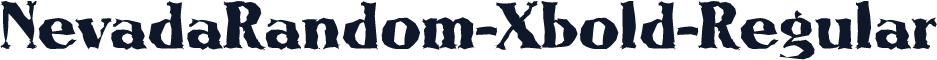 NevadaRandom-Xbold-Regular