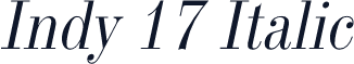 Indy 17 Italic