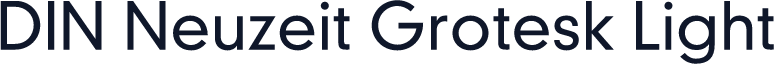 DIN Neuzeit Grotesk Light