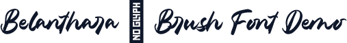 Belanthara - Brush Font Demo