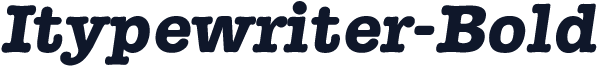 Itypewriter-Bold