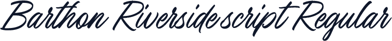 Barthon Riverside script Regular