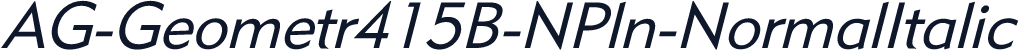 AG-Geometr415B-NPln-NormalItalic