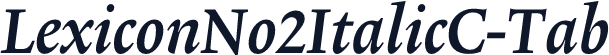 LexiconNo2ItalicC-Tab