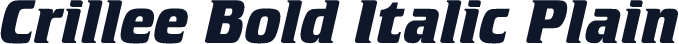 Crillee Bold Italic Plain